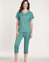 Silky Knit Capri Pajamas thumbnail number 1