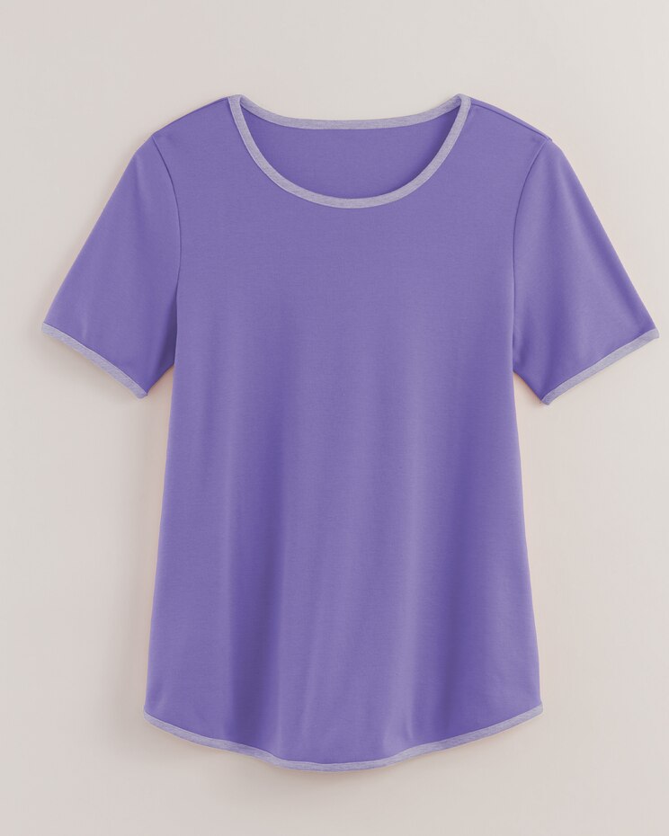 Fresh Contrast Trim Tee image number 4