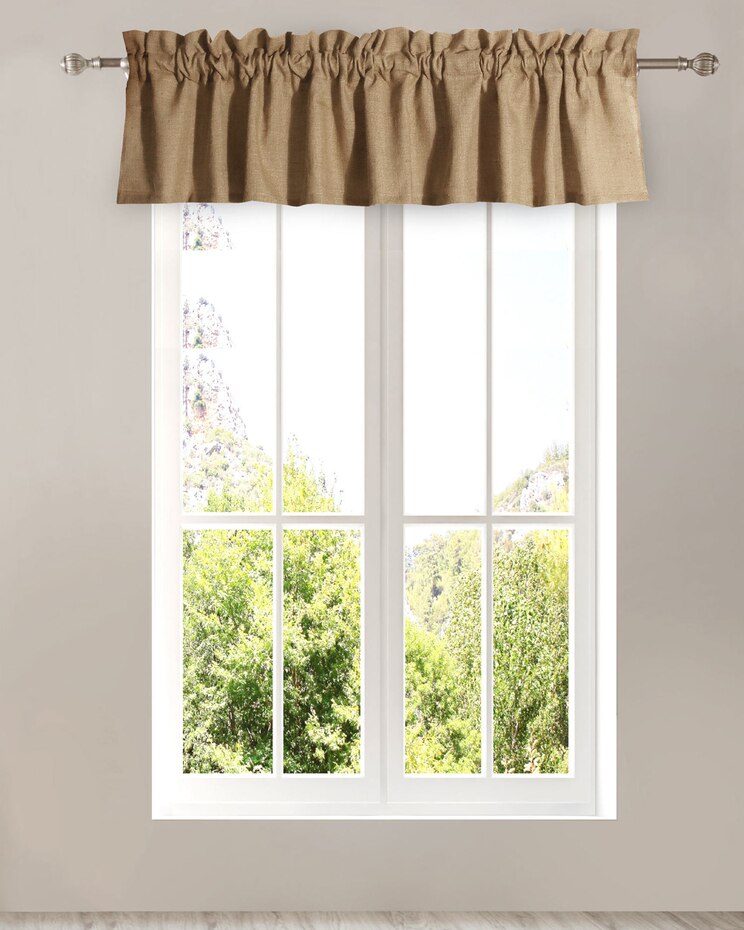 Burlap Valance image number 1