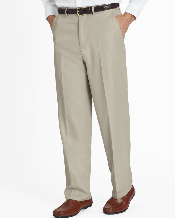 John Blair Adjust-A-Band Relaxed-Fit Microfiber Pants image number 1