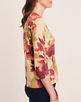 Alfred Dunner® Mulberry Street Floral Shimmer Print Sweater thumbnail number 3