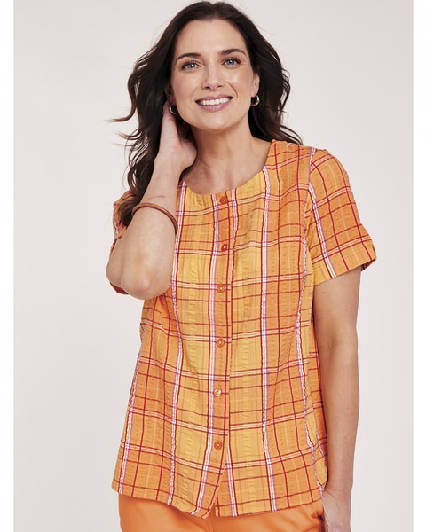 Seersucker Camp Shirt