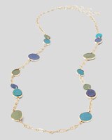 Long Mixed-Stone Necklace thumbnail number 2
