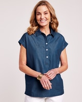 DenimLite Dolman Top thumbnail number 1