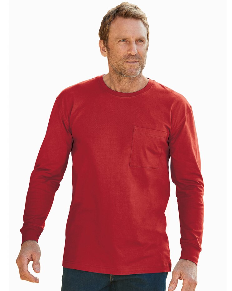 John Blair Everyday Jersey Knit Long-Sleeve Pocket Tee image number 1