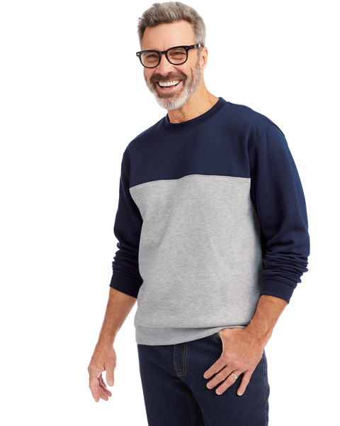 John Blair Supreme Fleece Colorblock Sweatshirt