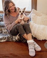 MUK LUKS Chenille Eyelash Mix Cabin Socks thumbnail number 5