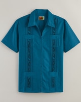 Haband Men’s Zip Front Guayabera Shirt thumbnail number 1