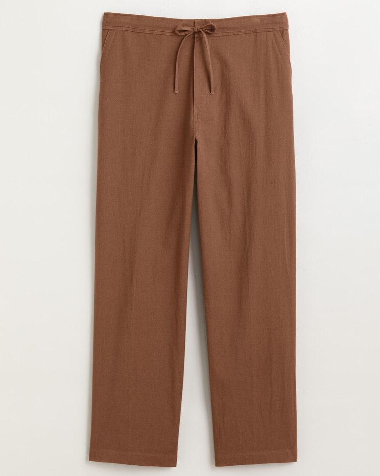 John Blair® Relaxed Linen Blend Drawstring Pants image number 3