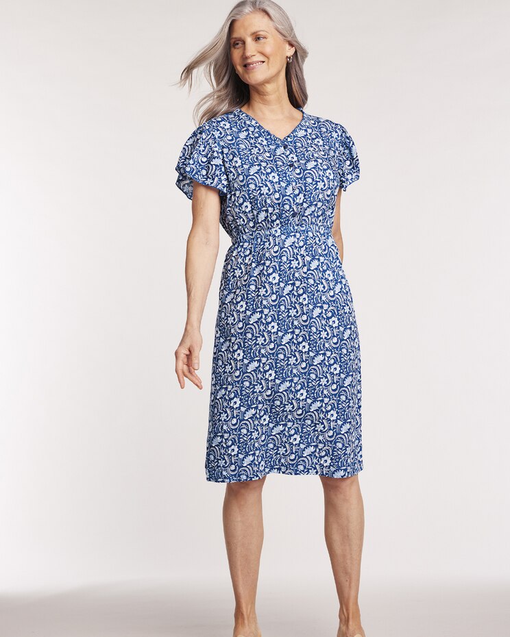 Ruffle Challis Dress image number 1