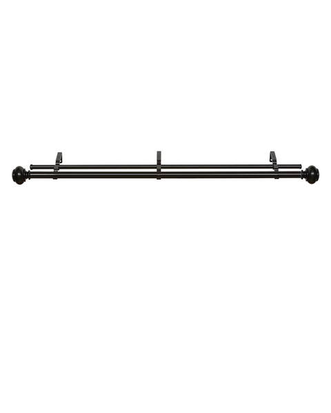 Brenner Bruno ll Decorative Double Rod & Finial 