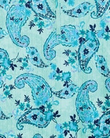 Print Long Sleeve Pointelle Henley Top thumbnail number 1
