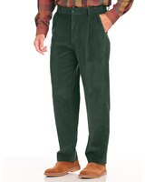 John Blair Relaxed-Fit Hidden Elastic Wide-Wale Corduroy Pants thumbnail number 1