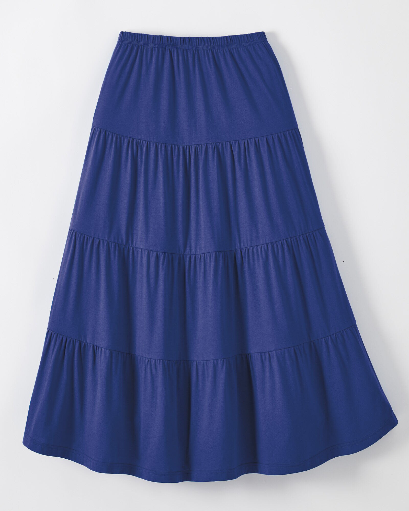 Tiered jersey skirt hot sale