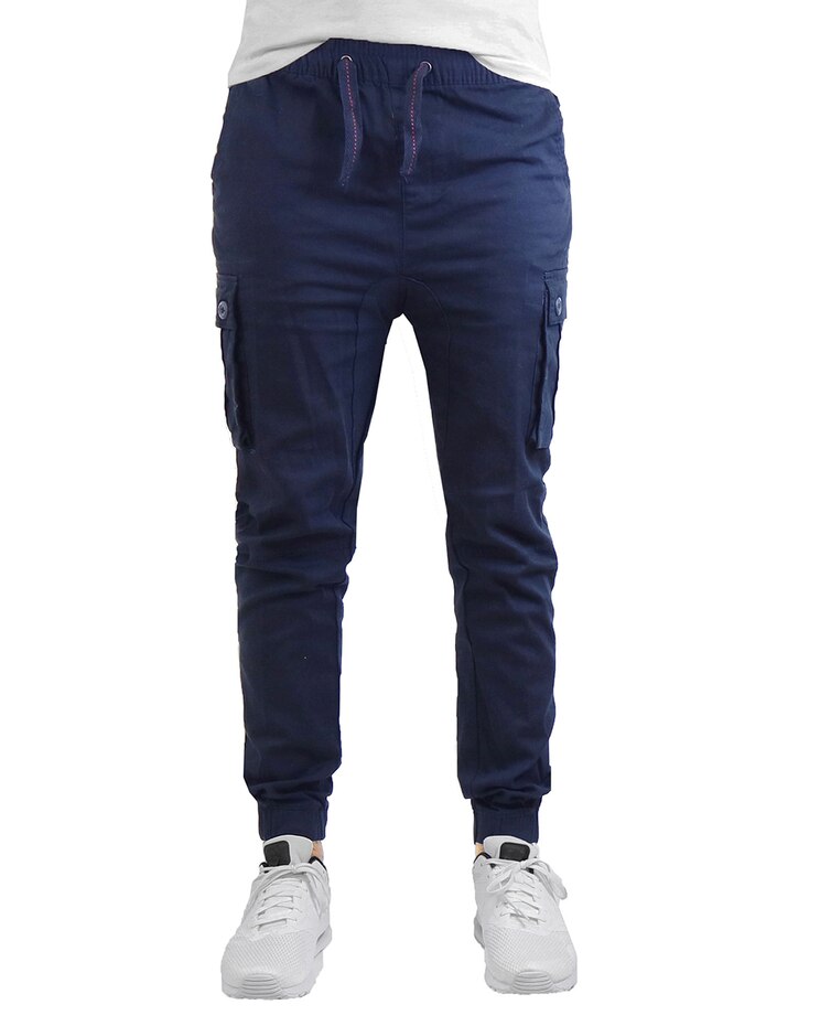 Galaxy by Harvic Slim Fit Stretch Cotton Twill Cargo Jogger Pants image number 1