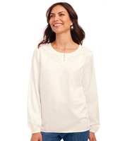 Lace Neckline Top thumbnail number 1