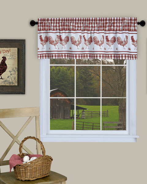 Barnyard Window Curtain Valance