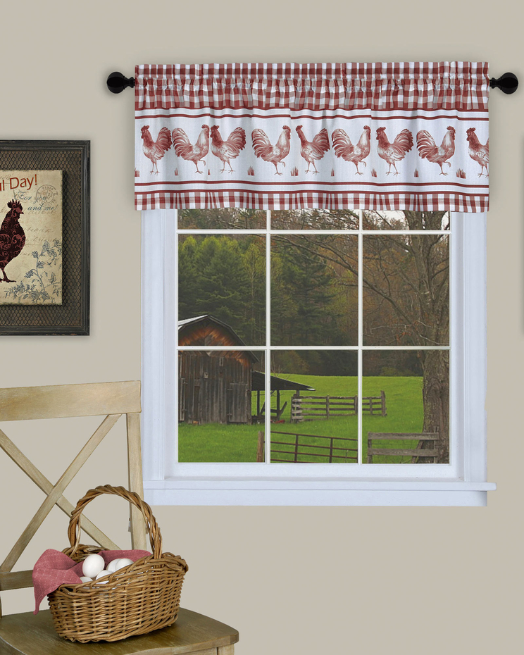 Barnyard Window Curtain Valance image number 1