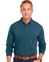 John Blair Long-Sleeve Piqué Polo thumbnail number 1