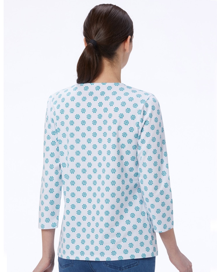 Graphic Daisy-Print Tee image number 2