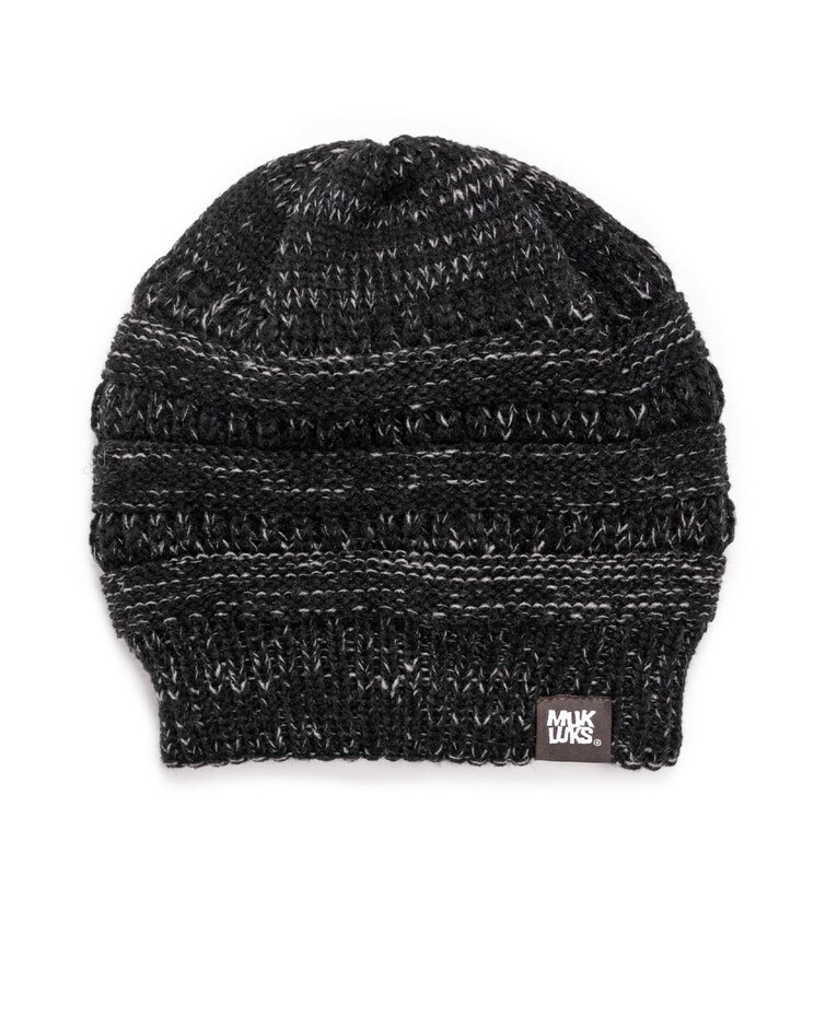 MUK LUKS® Mixed Stitch Beanie Cap image number 1