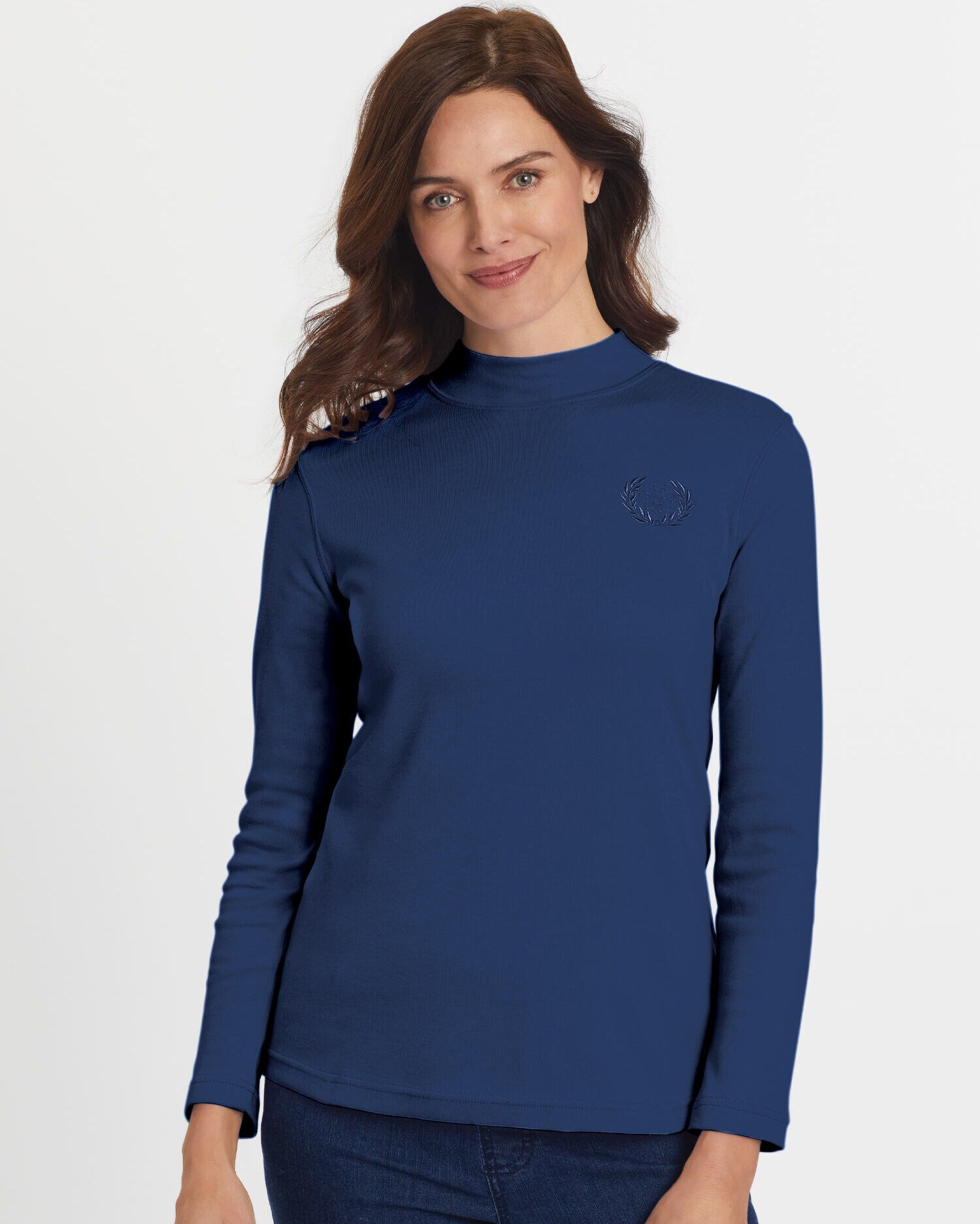 Essential Knit Long Sleeve Mock Top Blair