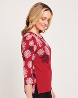 Alfred Dunner® Holiday Print Tees thumbnail number 3