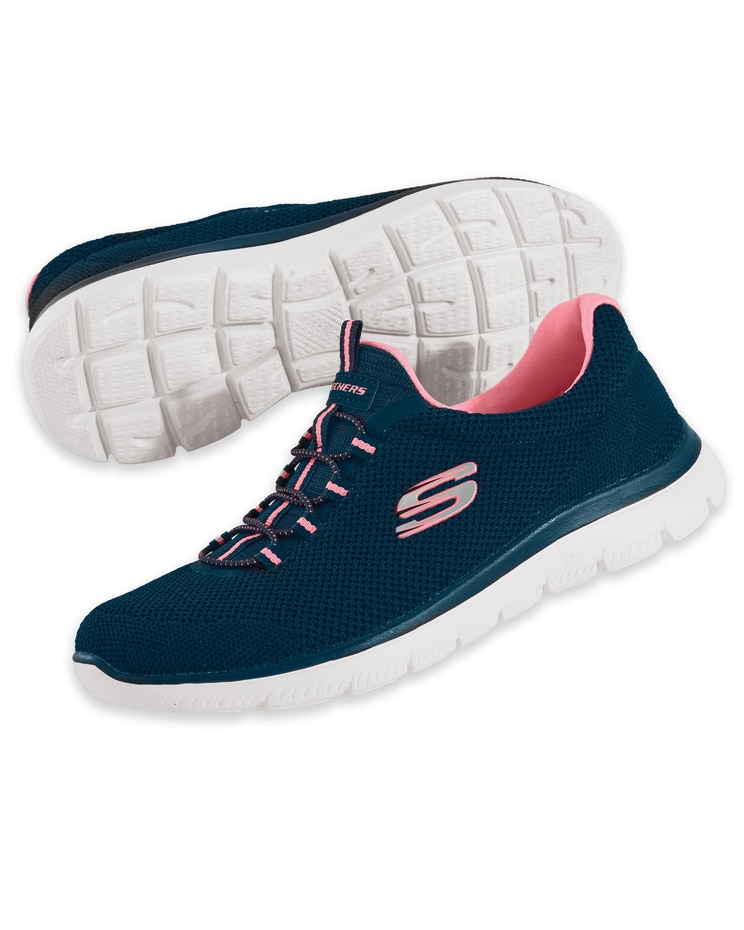 Women's Skechers® Summits Mesh Bungees Slip-Ons image number 5