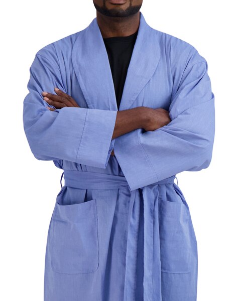 Hanes Men's Shawl Collar Woven Robe.