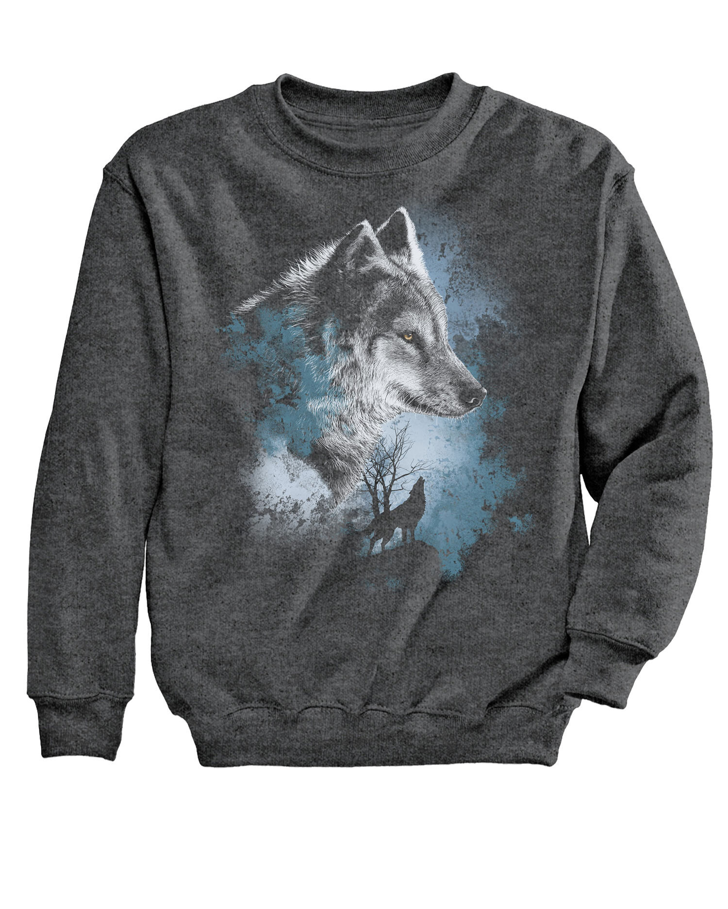 Gray Wolf Graphic Sweatshirt Blair