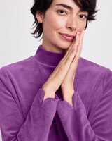 Velour Mockneck Top thumbnail number 2