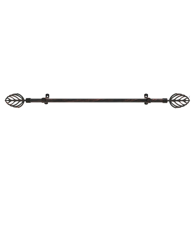 Leaf Metallo Decorative Rod & Finial image number 1