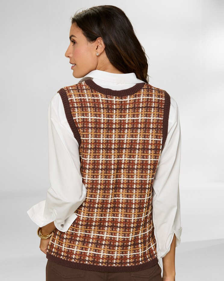 Tweed Sweater Vest image number 4