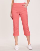 DenimEase Flat-Waist Capris thumbnail number 1