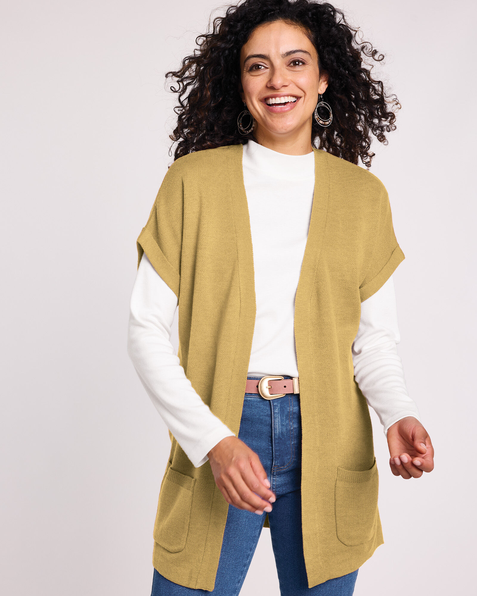 Open front dolman cardigan clearance