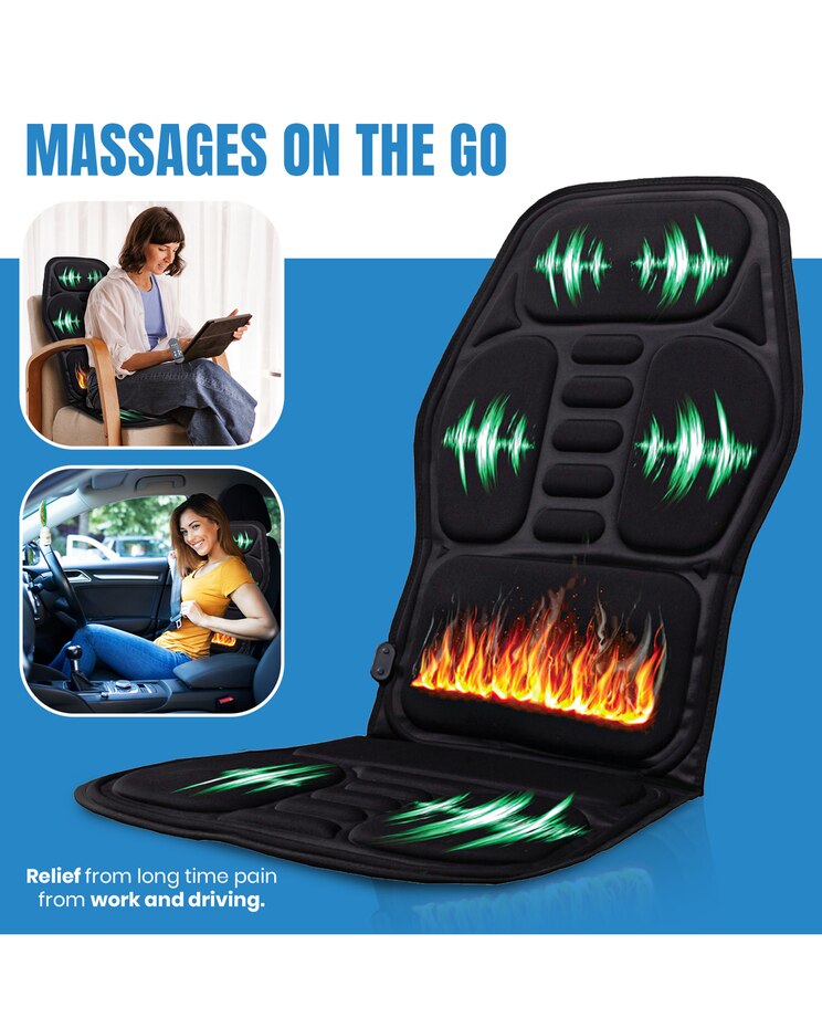Heated Massage Vibration Chair Cushion image number 2