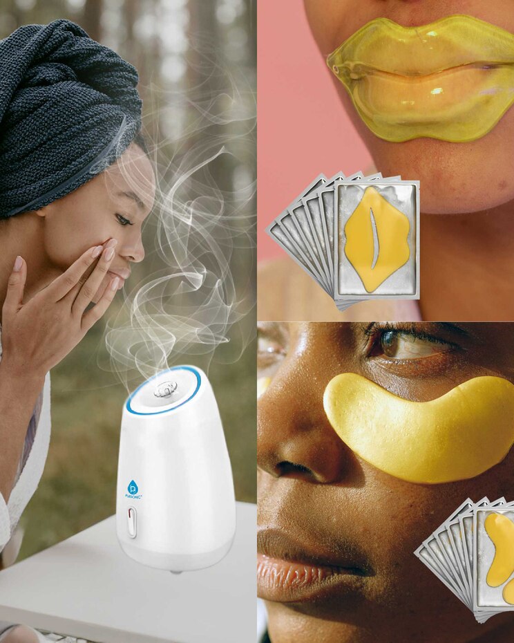 Pursonic Deluxe Facial Steamer with 6 Soothing Eye Masks & 6 Nourishing Lip Masks image number 3