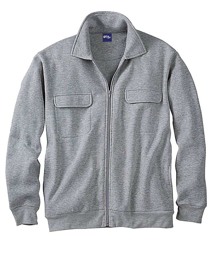 Haband Men’s Full Zip Fleece Shirt Jacket image number 1