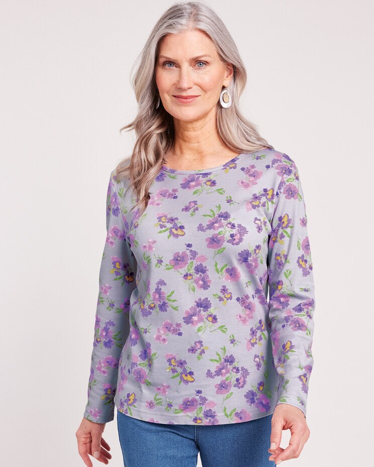 Essential Knit Long Sleeve Tee | Blair