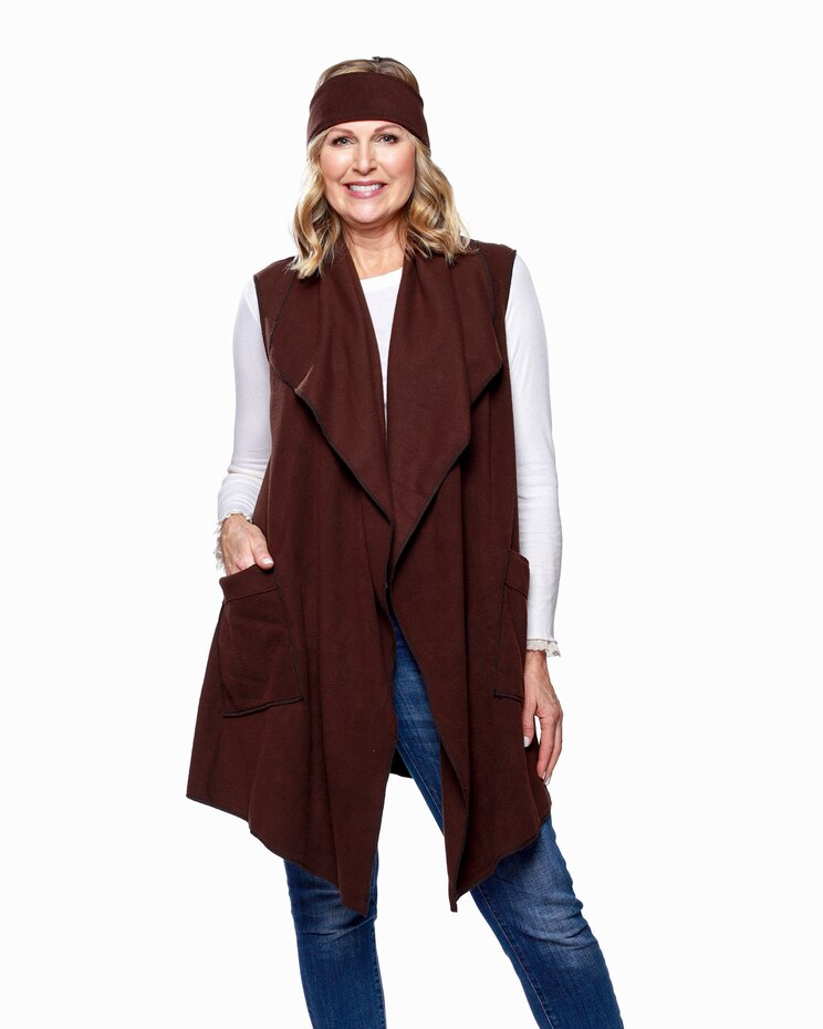 Fleece Vest and Headband Set image number 1
