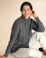 Bayside Cotton Cabled Turtleneck thumbnail number 4