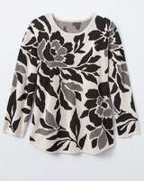 Floral Jacquard Sweater by Alfred Dunner thumbnail number 3