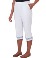 Alfred Dunner® Summer Breeze Pull-On Border Cuff Capri thumbnail number 3
