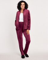 Zip-Front Velour Set thumbnail number 1