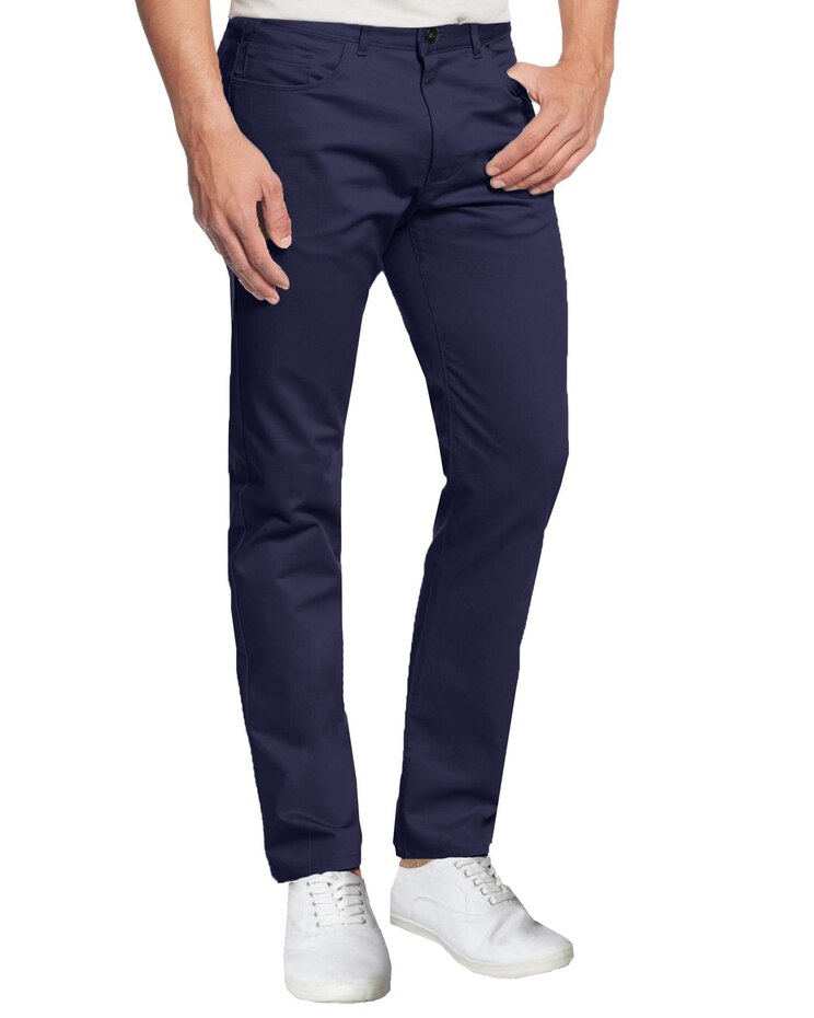 Galaxy By Harvic 5-Pocket Ultra-Stretch Skinny Fit Chino Pants image number 1