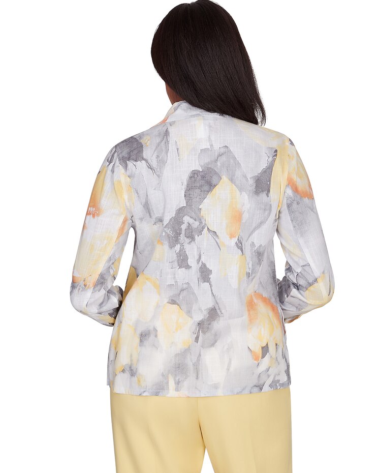 Alfred Dunner® Charleston Abstract Watercolor Jacket image number 2