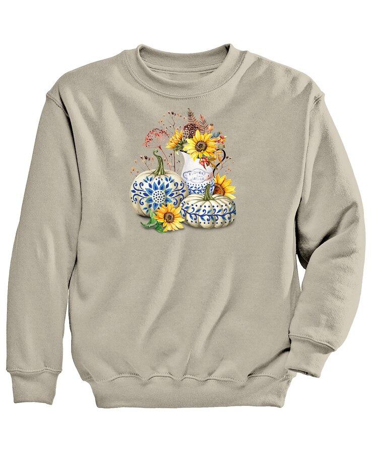 Folk Pumpkin Graphic Sweatshirt image number 1