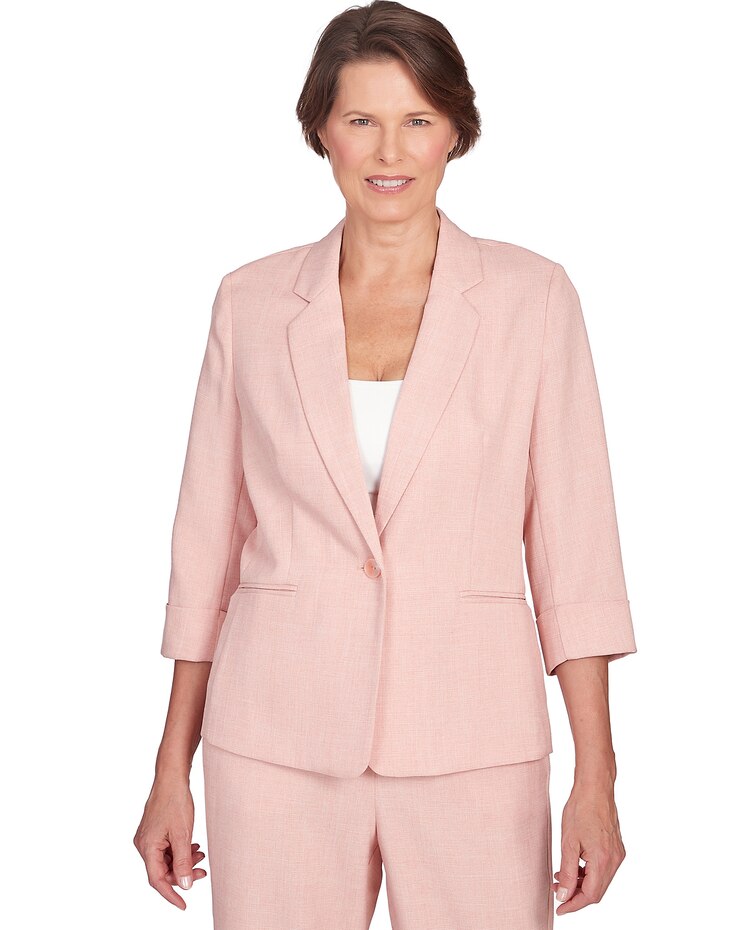 Alfred Dunner® English Garden Button Front Blazer Jacket image number 1