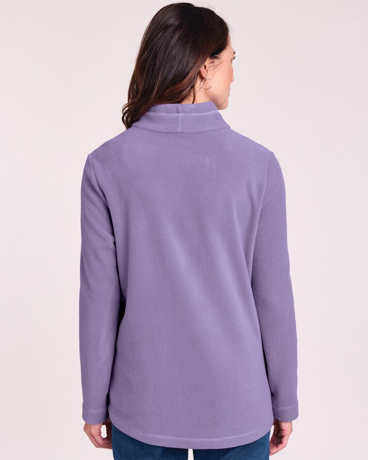 Scandia Fleece Drawstring Mock Tunic image number 3