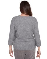 Alfred Dunner® Copenhagen Fairisle Heart Set Sweater thumbnail number 2